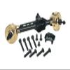 Aluminum 7075 Brass Front Straight Axle Housing for Axial 1/10 SCX10 Pro 4X4 Scaler Rock Crawler Kit AXI03028 Upgrades - Black view 2