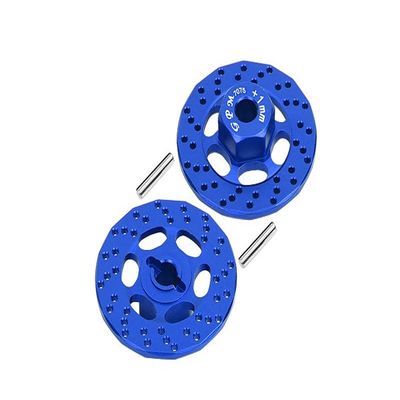Aluminum 7075 +1mm Hex with Brake Disk for Traxxas 1:10 Ford GT 4-TEC 2.0 83056-4/4-TEC 3.0 Corvette STINGARY 93054-4 Upgrade Parts - Blue