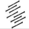 Aluminum 7075 Upper & Lower Link Bar Set for Losi 1/18 Mini LMT 4X4 Brushed Monster Truck RTR-LOS01026 Upgrade Parts - Black view 1