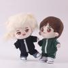 niannyyhouse 10cm 15cm Plush Doll Clothes Solid Color Coat Pants Sportswear Outfit Dolls Accessories Dress Up (Yellow-15cm) view 3