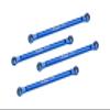 Aluminum 7075 Upper 4-Link Bar Set for Losi 1/18 Mini LMT 4X4 Brushed Monster Truck RTR-LOS01026 Upgrade Parts - Blue view 1