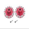 Aluminum 7075 +1.5mm Hex with Brake Disk with Silver Lining for Losi 1:10 Baja REY-LOS03008 / Rock REY-LOS03009 / Baja Rey 2.0-LOS03046 Upgrades - Red view 1