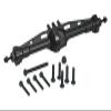 Aluminum 7075 Rear Straight Axle Housing for Axial 1/10 SCX10 Pro 4X4 Scaler Rock Crawler Kit AXI03028 Upgrades - Black view 1