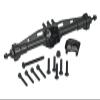 Aluminum 7075 Rear Straight Axle Housing for Axial 1/10 SCX10 Pro 4X4 Scaler Rock Crawler Kit AXI03028 Upgrades - Black view 2