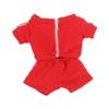 niannyyhouse 10cm 15cm Plush Doll Clothes Solid Color Coat Pants Sportswear Outfit Dolls Accessories Dress Up (Red-10cm) view 1