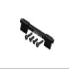 Aluminum 7075 Center Top Crossbar for Losi 1/18 Mini LMT 4X4 Brushed Monster Truck RTR-LOS01026 Upgrade Parts - Black view 1