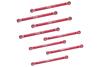 Aluminum 7075 Upper & Lower Link Bar Set for Losi 1/18 Mini LMT 4X4 Brushed Monster Truck RTR-LOS01026 Upgrade Parts - Red view 1