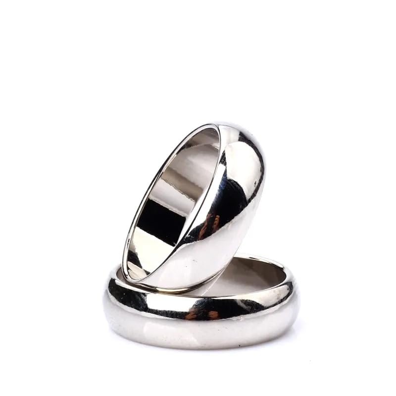 blue-ther 1 pcs Silver Cambered PK Ring Magnetic Ring PK Ring Magic Show Magic Props Magic Tricks (19mm)