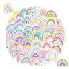 100pcs Boho Rainbow Stickers for Kids Waterproof Vinyl Stickers for Water Bottle Scrapbook Laptop Skateboard Computer Teens Kids Girls view 1