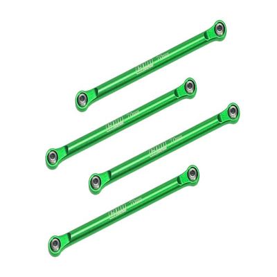 Aluminum 7075 Lower 4-Link Bar Set for Losi 1/18 Mini LMT 4X4 Brushed Monster Truck RTR-LOS01026 Upgrade Parts - Green