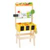 Janod Farmer's Market Wooden Playset with 32 Accessories Included - 37" Tall - Ages 3-6 - J03322 view 1