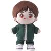 niannyyhouse 10cm 15cm Plush Doll Clothes Solid Color Coat Pants Sportswear Outfit Dolls Accessories Dress Up (White-10cm) view 2