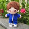 niannyyhouse 10cm 15cm Plush Doll Clothes Solid Color Coat Pants Sportswear Outfit Dolls Accessories Dress Up (White-10cm) view 4