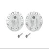 Aluminum 7075 +1.5mm Hex with Brake Disk with Silver Lining for Losi 1:10 Baja REY-LOS03008 / Rock REY-LOS03009 / Baja Rey 2.0-LOS03046 Upgrades - Silver view 1