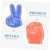 GANAZONO 6pcs Cheerleading Props Foam Hand Glove Sports Meeting Accessory Vibrant Foam Fingers Cheerleading Finger view 2
