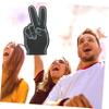 GANAZONO 6pcs Cheerleading Props Foam Hand Glove Sports Meeting Accessory Vibrant Foam Fingers Cheerleading Finger view 3
