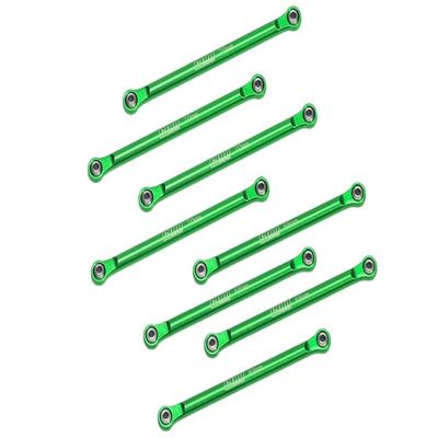 Aluminum 7075 Upper & Lower Link Bar Set for Losi 1/18 Mini LMT 4X4 Brushed Monster Truck RTR-LOS01026 Upgrade Parts - Green