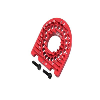 Aluminum 7075 Motor Mount Plate with Heat Sink Fins for Traxxas 1:10 Ford GT 4-TEC 2.0 83056-4/4-TEC 3.0 Corvette STINGARY 93054-4 Upgrade Parts - Red