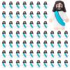 Bememo 100 Pcs Jesus Toys Original Design Mini Rubber Little Jesus Figurine to Hide and Seek Religious Party Favors Sunday School Craft Baptism Gifts for Easter Egg Stuffers(Cyan) view 1