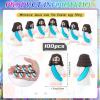 Bememo 100 Pcs Jesus Toys Original Design Mini Rubber Little Jesus Figurine to Hide and Seek Religious Party Favors Sunday School Craft Baptism Gifts for Easter Egg Stuffers(Cyan) view 2