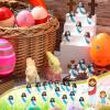 Bememo 100 Pcs Jesus Toys Original Design Mini Rubber Little Jesus Figurine to Hide and Seek Religious Party Favors Sunday School Craft Baptism Gifts for Easter Egg Stuffers(Cyan) view 3