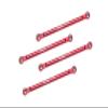 Aluminum 7075 Upper 4-Link Bar Set for Losi 1/18 Mini LMT 4X4 Brushed Monster Truck RTR-LOS01026 Upgrade Parts - Red view 1