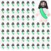 Bememo 100 Pcs Jesus Toys Original Design Mini Rubber Little Jesus Figurine to Hide and Seek Religious Party Favors Sunday School Craft Baptism Gifts for Easter Egg Stuffers(Green) view 1