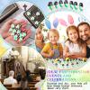 Bememo 100 Pcs Jesus Toys Original Design Mini Rubber Little Jesus Figurine to Hide and Seek Religious Party Favors Sunday School Craft Baptism Gifts for Easter Egg Stuffers(Green) view 4