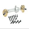 Aluminum 7075 Brass Front Straight Axle Housing for Axial 1/10 SCX10 Pro 4X4 Scaler Rock Crawler Kit AXI03028 Upgrades - Silver view 1
