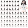 Bememo 100 Pcs Jesus Toys Original Design Mini Rubber Little Jesus Figurine to Hide and Seek Religious Party Favors Sunday School Craft Baptism Gifts for Easter Egg Stuffers(White) view 1