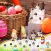 Bememo 100 Pcs Jesus Toys Original Design Mini Rubber Little Jesus Figurine to Hide and Seek Religious Party Favors Sunday School Craft Baptism Gifts for Easter Egg Stuffers(White) view 3