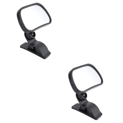 Abaodam 2pcs Multi-functional Rearview Mirror Suction Cup Blindspot Mirror for Boy Car Adhesive