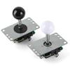 Umierke Arcade Game Machine Joystick for Home Use - High Precision Gaming Control4 or 8 Way Mode Selectablea black ball and a white ball view 1