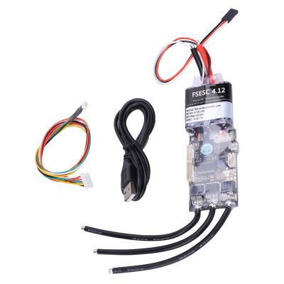 Flipsky ESC V4.12 50A High Current Electronic Speed Control for DIY Skateboard Conversion, Compatible with VESC Software, Smooth Start and Electric Brake