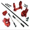 Red Rear Wheel Steering Conversion Kit for Arrma 1/7 Limitless All-Road Vehicle view 1