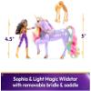 Unicorn Academy, Sophia & Light Magic Wildstar with Rainbow Light-up Effects, 2 Riding Accessories, Dolls & Unicorn Toys for Girls Ages 4 and up view 2