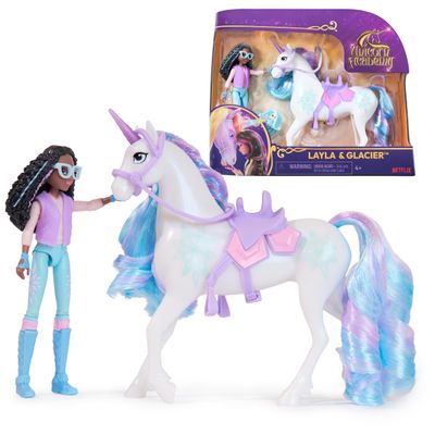 Unicorn Academy, Layla & Glacier with 2 Accessories & Hair Tool, Dolls & Unicorn Toys, Gifts & Stocking Stuffers for Girls Ages 4 and up
