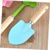 GANAZONO 2sets Kids Tools Set Mini Metal Trowel Rake Shovel Wooden Handles Safe for Boys Girls 3pcs*2 view 3