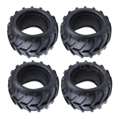 4pcs/lot Rubber Tire OD :82mm ID:52mm Width:46mm with Foam Inserts for RC 1/16 for Monster Truck Modification Accessories