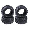 4pcs/lot Rubber Tire OD :82mm ID:52mm Width:46mm with Foam Inserts for RC 1/16 for Monster Truck Modification Accessories view 3
