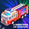 JOYIN LED Fire Truck Toy for Toddlers - LED Projections & Sirens, Bump and Go Fire Engine Trucks with Mode Switch & Volume Control, Kids Firetruck, Boy Toys, Christmas Birthday Gifts for Grandkids view 4