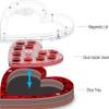 C4Labs Heart Dice Tray with Display Insert | Color and Lid Options | Valentines and other Gifts view 3