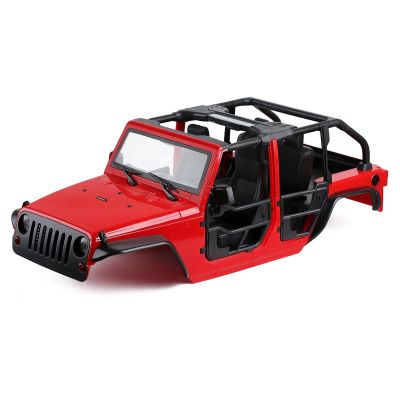 AMLIK RC Car Accessories for Axial for SCX10 90046 for Jeep for Wrangler Unassembled Kit 313mm 12.3" Wheelbase Tube Doors Hard Body Car Shell for 1/10 RC Crawler (Color : 2)