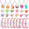 BeAndge Toddler Girls Jewelry for 3 Year Old, Kids Play Jewelry Set for Little Girl Age 4-6, Children Dress Up Necklaces Childs Rings Bracelets for Toddlers Princess Ages 3+ 3-5 4 5 6 7 Years view 1