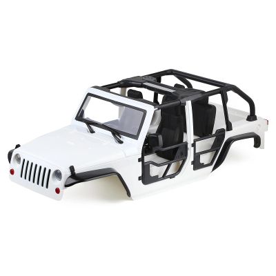 AMLIK RC Car Accessories for Axial for SCX10 90046 for Jeep for Wrangler Unassembled Kit 313mm 12.3" Wheelbase Tube Doors Hard Body Car Shell for 1/10 RC Crawler (Color : 8)