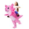 Stegosaurus Inflatable Axolotl Costume for Kids Halloween Costumes Kid Blow Up Costume Ride on Axolotl Costumes for Girls Boys Cosplay Party view 1