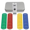 BEABOY Left Right Center Dice Game Set with 3 Dices + 40 Colorful Chips view 4