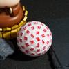 Poludie 100 Sided Polyhedral Dice, Single D100 Game Dice, 100 Sided Cube with Black Pouch, D100 die 48 mm (White with Red Number) view 4