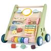 11-in-1 Montessori Baby Walker Toddlers Push Walker Wooden Activity Center Gift for 1 Year Old Boys Girls, Adjustable Speed & Quiet Wheels Learning to Walk Sensory Toys Baby Sit-to-Stand Walking Toys view 1