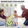 11-in-1 Montessori Baby Walker Toddlers Push Walker Wooden Activity Center Gift for 1 Year Old Boys Girls, Adjustable Speed & Quiet Wheels Learning to Walk Sensory Toys Baby Sit-to-Stand Walking Toys view 2